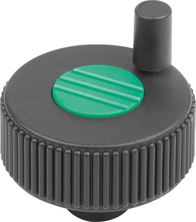 Rändelräder mit Griff, Form H, ohne Querbohrung