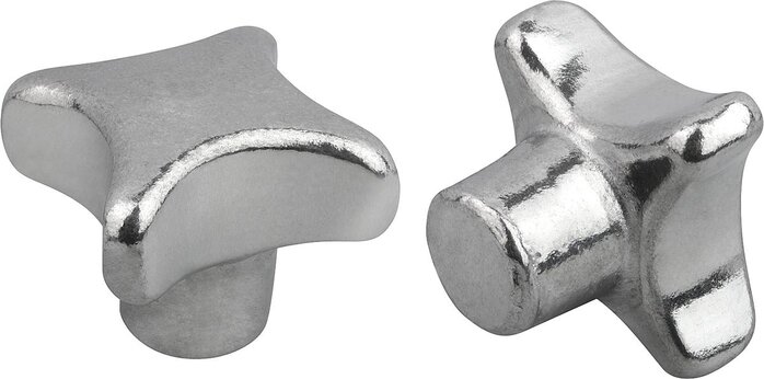 Kreuzgriffe ähnlich DIN 6335 aus Aluminium, Form A, Rohling