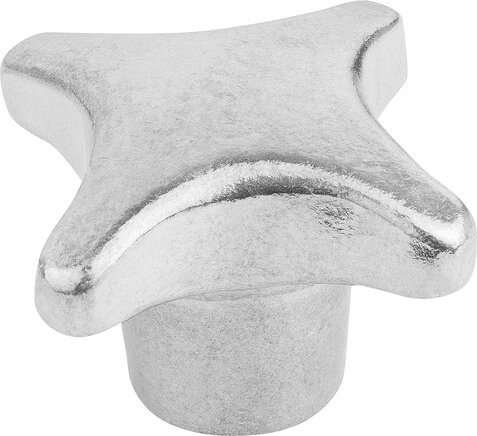 Kreuzgriffe ähnlich DIN 6335 aus Aluminium, Form C, Sackloch