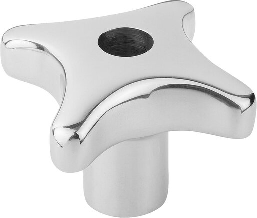 Kreuzgriffe ähnlich DIN 6335 Edelstahl, Form B, durchgehende Bohrung