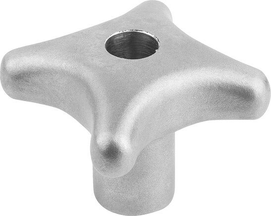 Kreuzgriffe ähnlich DIN 6335 Edelstahl, Form B, durchgehende Bohrung