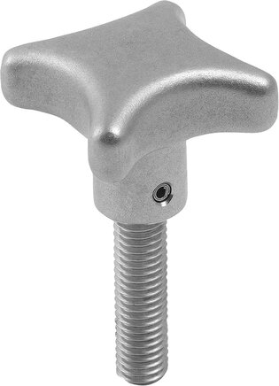 Kreuzgriffe ähnlich DIN 6335 Edelstahl, Form L, mit Außengewinde