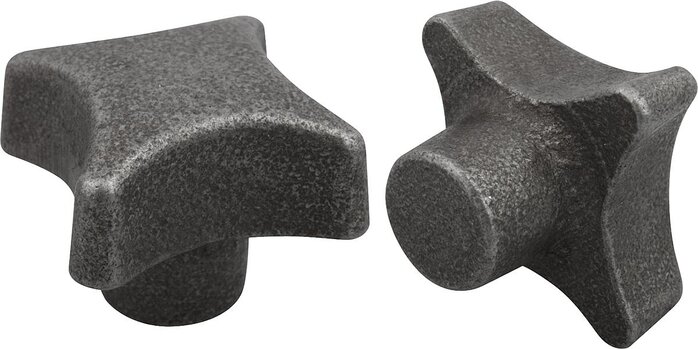 Kreuzgriffe DIN 6335 aus Grauguss, Form A, Rohling