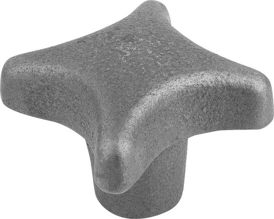 Kreuzgriffe DIN 6335 aus Grauguss, Form C, Sackloch