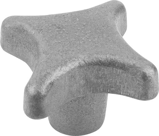 Kreuzgriffe DIN 6335 aus Grauguss, Form E, Gewindesackloch