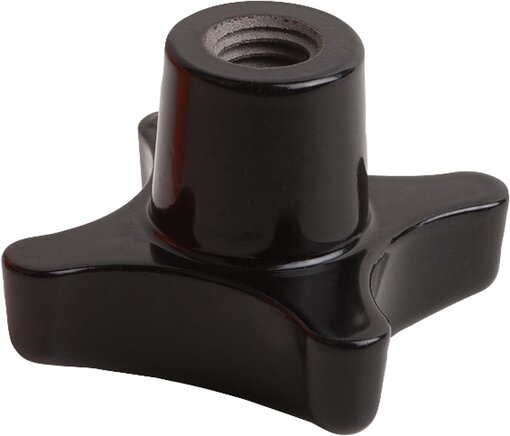 Kreuzgriffe aus Grauguss, kunststoffbeschichtet nach DIN 6335 Form E