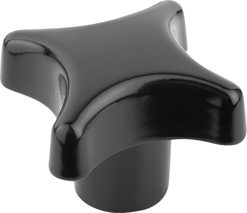 Kreuzgriffe aus Grauguss, kunststoffbeschichtet nach DIN 6335 Form E