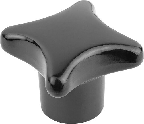 Kreuzgriffe Stahlteile Edelstahl Form K mit Gewindebuchse