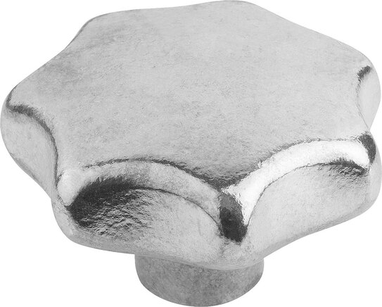 Sterngriffe ähnlich DIN 6336 aus Aluminium, Form E, Gewindesackloch