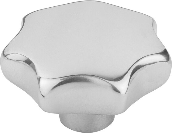 Sterngriffe ähnlich DIN 6336 aus Aluminium, Form E, Gewindesackloch