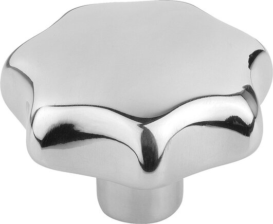 Sterngriffe ähnlich DIN 6336 Edelstahl, Form E, Gewindesackloch