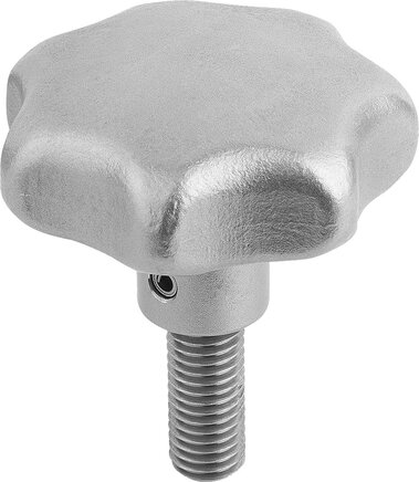 Sterngriffe ähnlich DIN 6336 Edelstahl, Form L, mit Außengewinde