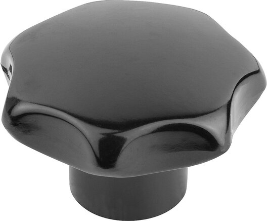 Sterngriffe ähnlich DIN 6336 Stahlteile Edelstahl Form K mit Gewindebuchse