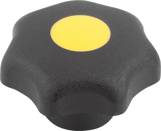 Sterngriffe ähnlich DIN 6336 Stahlteile Edelstahl, Innengewinde mit Deckel, Form K