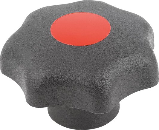 Sterngriffe ähnlich DIN 6336, Innengewinde mit Deckel, Form K