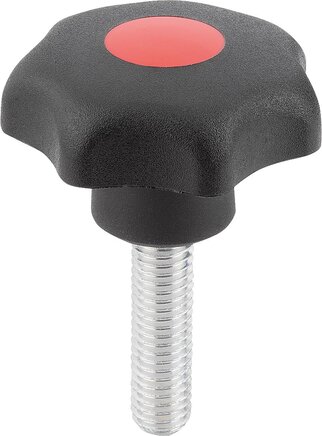 Sterngriffe ähnlich DIN 6336, Außengewinde, Form L