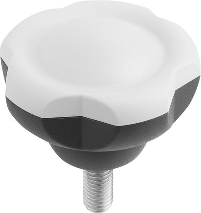 Fünfsterngriffe mit Außengewinde