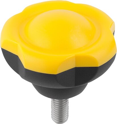 Fünfsterngriffe mit Außengewinde