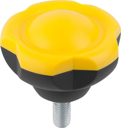 Fünfsterngriffe mit Außengewinde