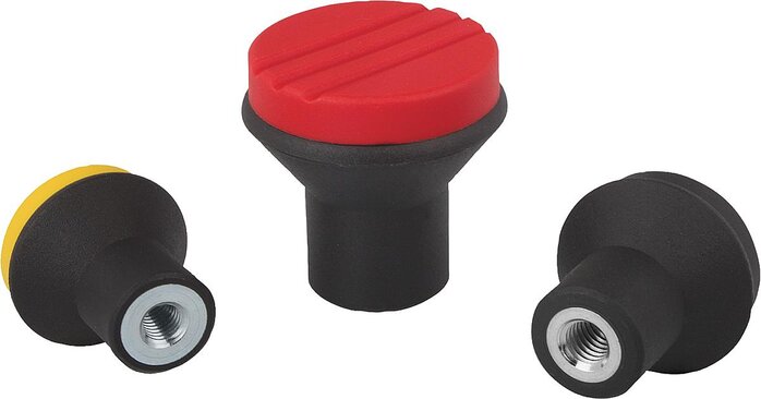 Pilzknöpfe mit Innengewinde