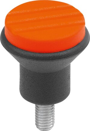 Pilzknöpfe mit Außengewinde