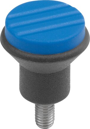 Pilzknöpfe mit Außengewinde