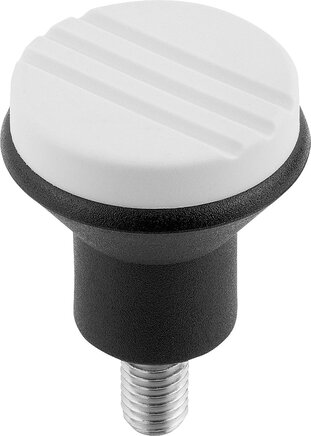 Pilzknöpfe mit Außengewinde