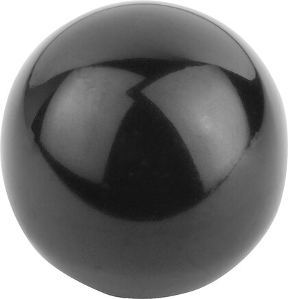 Kugelknöpfe glatt DIN 319 erweitert, Form E, mit Gewindebuchse