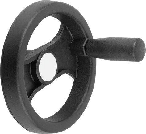 2-Speichenhandräder aus Kunststoff, mit drehbarem Griff