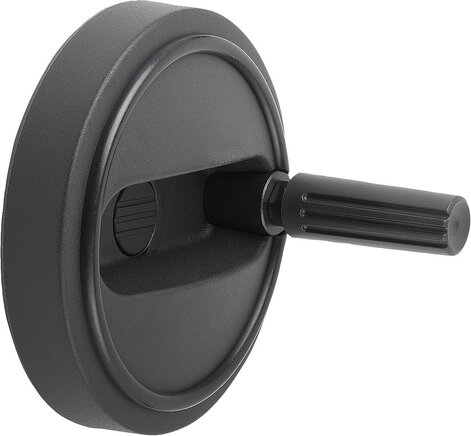 Handräder mit Zylindergriff drehbar