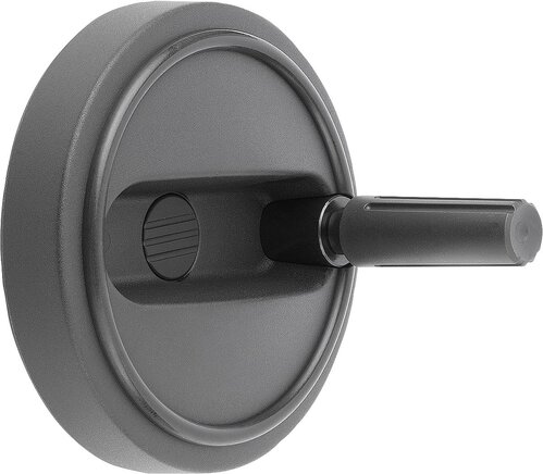 Handräder mit Zylindergriff drehbar