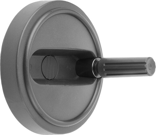 Handräder mit Zylindergriff drehbar