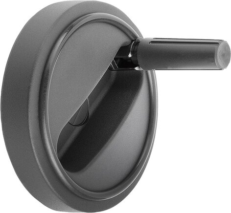 Handräder mit Zylindergriff umlegbar