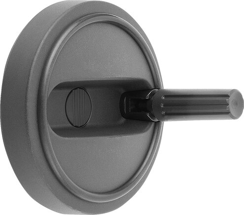 Handräder mit Zylindergriff umlegbar