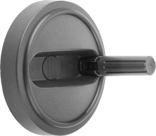 Handräder mit Zylindergriff umlegbar