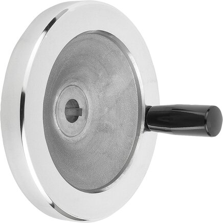 Scheibenhandräder aus Aluminium, mit festem Zylindergriff