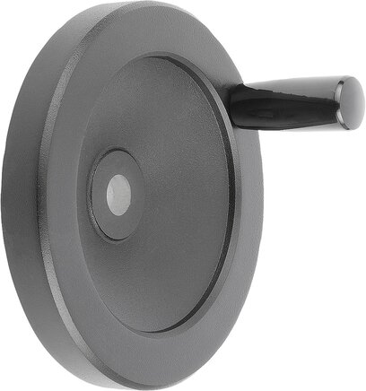 Scheibenhandräder aus Aluminium, mit festem Zylindergriff