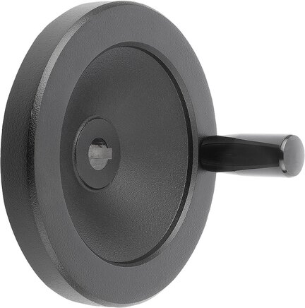 Scheibenhandräder aus Aluminium, mit festem Zylindergriff