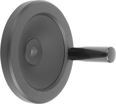 Scheibenhandräder aus Aluminium, mit drehbarem Zylindergriff