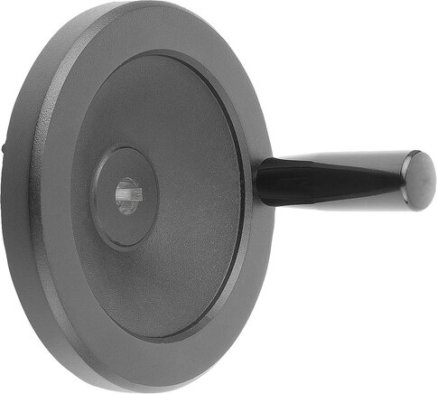 Scheibenhandräder aus Aluminium, mit drehbarem Zylindergriff