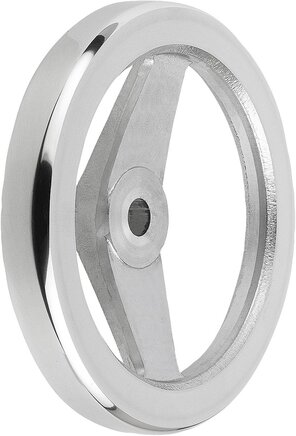 2-Speichenhandräder aus Aluminium, gerader Radkranz, ohne Zylindergriff