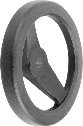 2-Speichenhandräder aus Aluminium, gerader Radkranz, ohne Zylindergriff