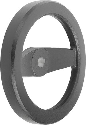 2-Speichenhandräder aus Aluminium, gerader Radkranz, ohne Zylindergriff