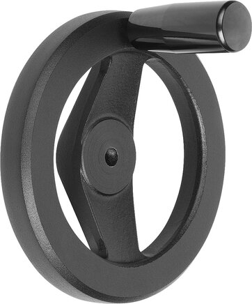 2-Speichenhandräder aus Aluminium, gerader Radkranz, mit festem Zylindergriff