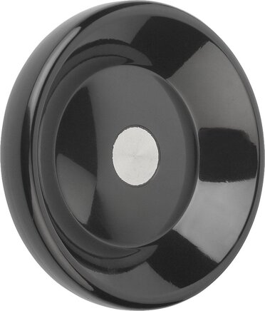 Scheibenhandräder ohne Griff, Buchse Stahl, Form D, vorgebohrt