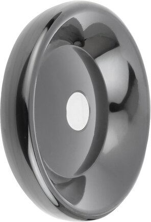 Scheibenhandräder ohne Griff, Buchse Stahl, Form D, vorgebohrt