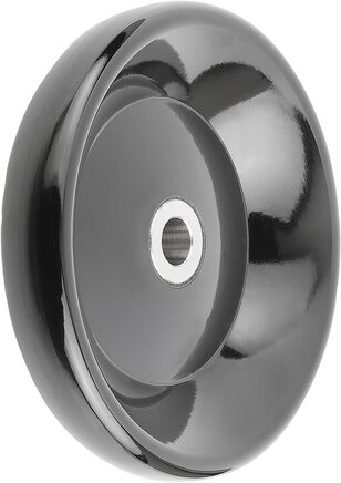 Scheibenhandräder ohne Griff, Buchse Stahl, Form E, mit Passbohrung