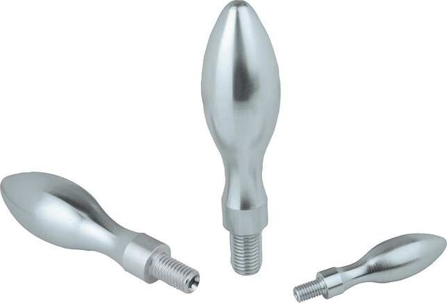 Ballengriffe feststehend DIN 39 Form E, aus Stahl