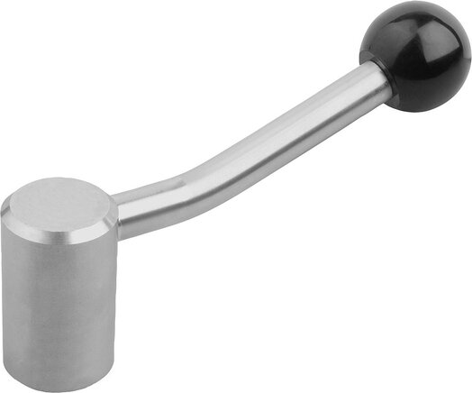 Spannhebel Edelstahl mit Passbohrung, 20 Grad