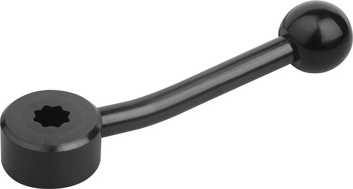 Spannhebel flach mit Innenstern